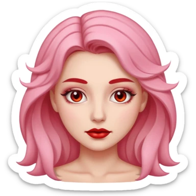 hell rosa Blume cleangirl style sticker