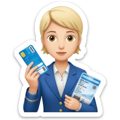 I will buy the flight ticket sticker