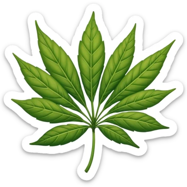 Hoja de mariguana sticker