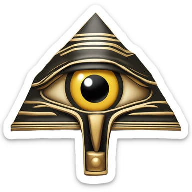egyptian eye in a pyramid  sticker