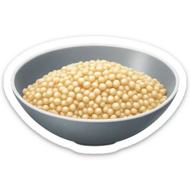 bowl with pearl barley sticker