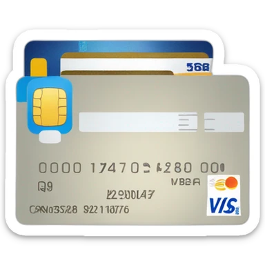 split the cheque with credit cards sticker