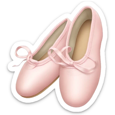 Pale pink ballet shoes sticker