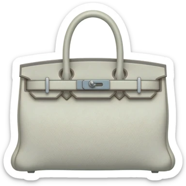 white birkin hermes bag sticker