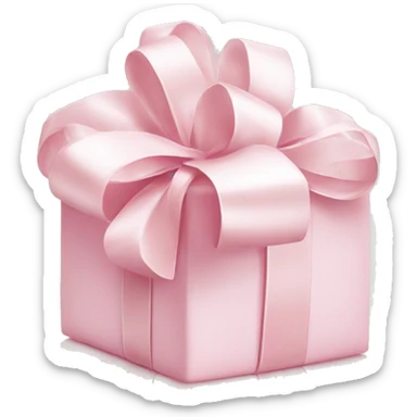 Light pink Christmas gifts under a white Christmas tree  sticker