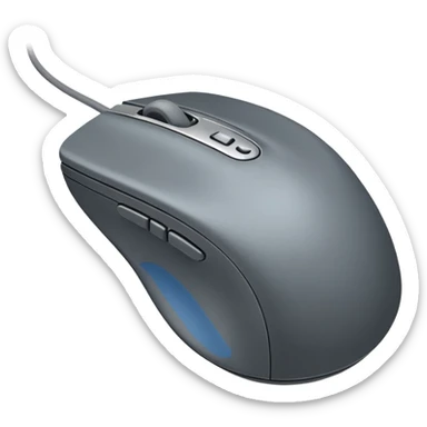 clicking the computer mouse sticker