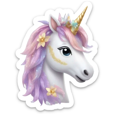 Fairy unicorn sticker