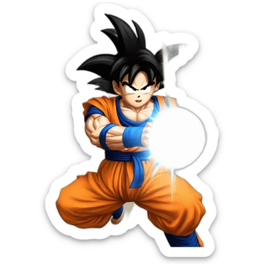 Goku doing Kamehameha sticker