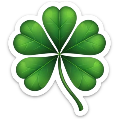 Un Trébol de 5 hojas Black clover sticker