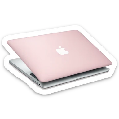 light pink MacBook sticker