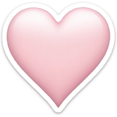 light pink heart sticker
