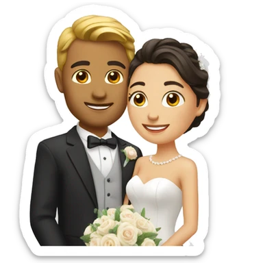 wedding result sticker