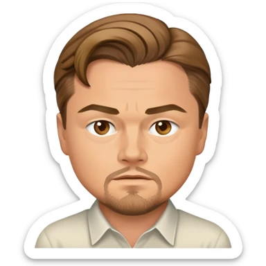Leonardo DiCaprio celebrity portrait sticker