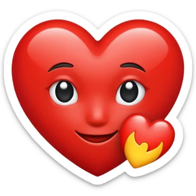Emoji with only one eye. Instead of eye , there is ❤️ sticker