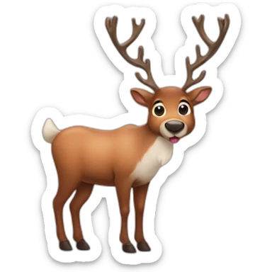 Reindeer sticker