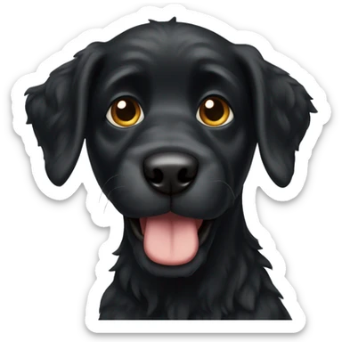 Shnoodle giant black dog sticker