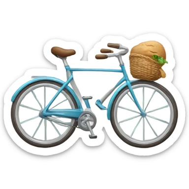 bicycle saying goodbye sticker