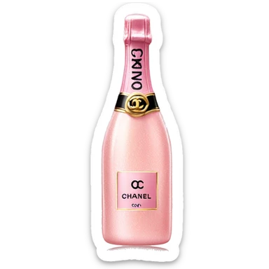 Pink Chanel champagne  sticker