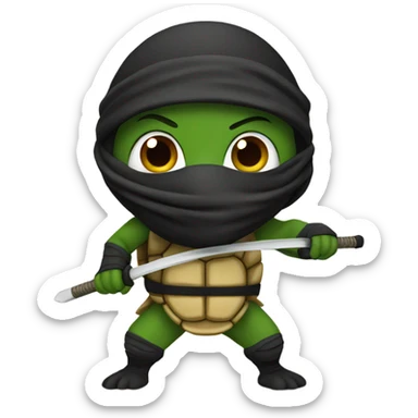 Turtle ninja sticker