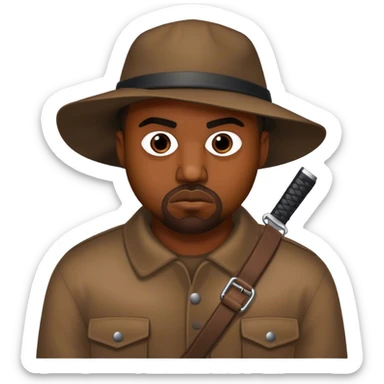 kanye west as a thief sticker