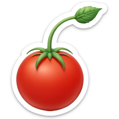 tomato shaped mouse cursor sticker