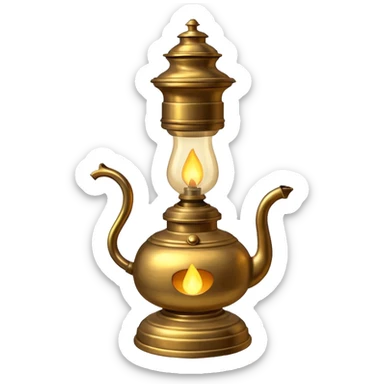 oil lamp light sticker