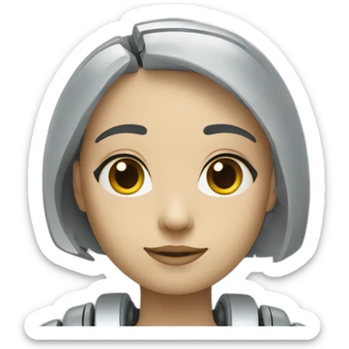 ai robot assistance named GIGI sticker