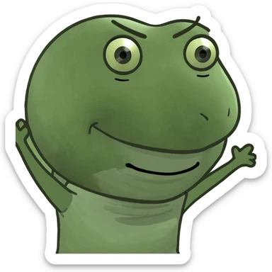 Smurf ￼doing a dance sticker