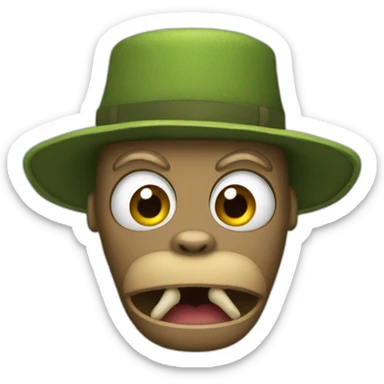 una rana con cuernos sticker