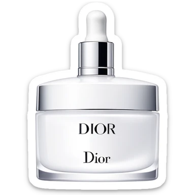 White Dior skin care Kit sticker