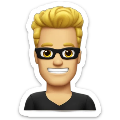 Johnny Bravo sticker