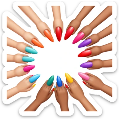 Nail artists sticker
