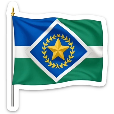 Crie um emoji da bandeira do estado do Paraná que fica no Pais Brasil sticker