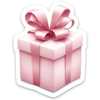 Light pink Christmas gifts under a white Christmas tree  sticker