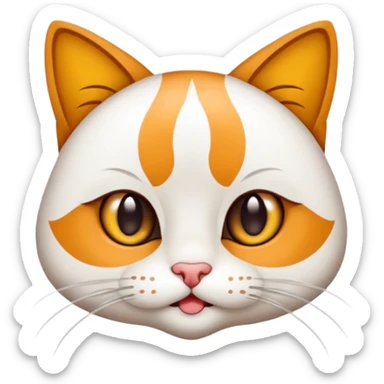 Beyaz kedi yanında bayan elinde kahve battaniye sticker