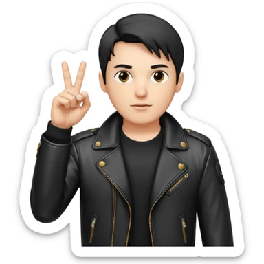 Orta parmak çeken bir tane sigma boy adam  sticker