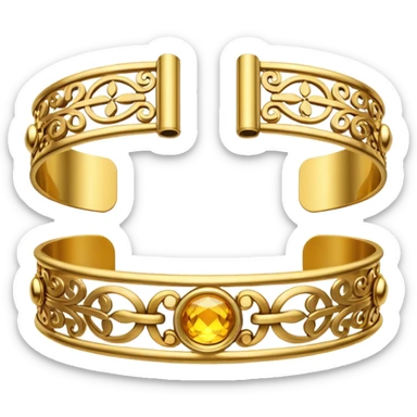 Golden cuffs sticker