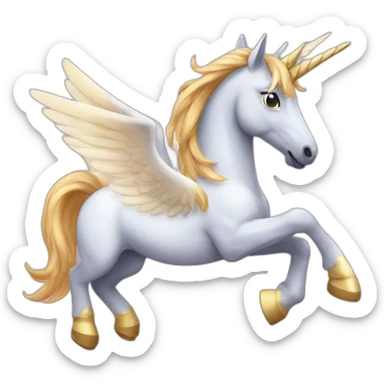pegasus with an unicorn sticker