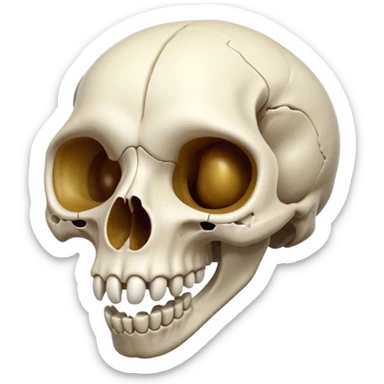 Weasel skull sticker