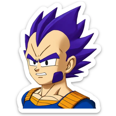 Vegeta dragon ball sticker