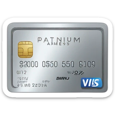 platinum amex card sticker