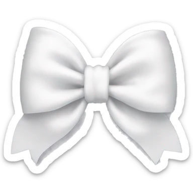 White bow sticker