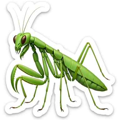 Praying mantis sticker
