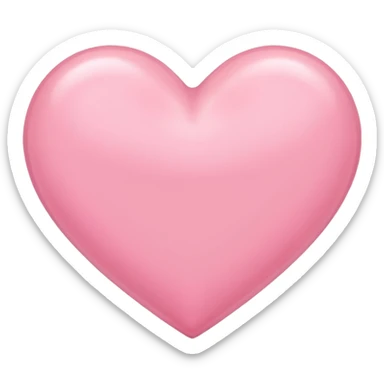 Baby pink heart sticker