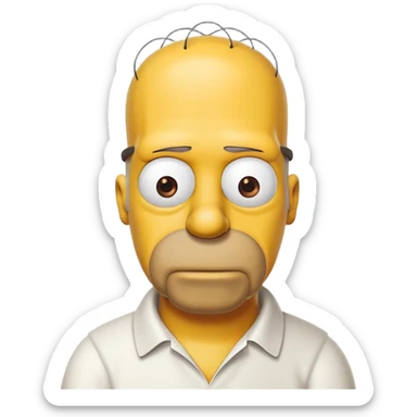 Homer simpsons  sticker