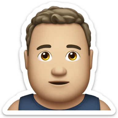 Caseoh but very very fat sticker