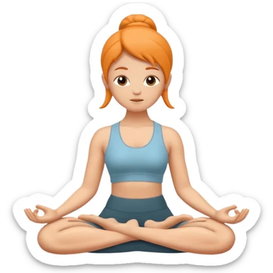 Moodle doing yoga sticker