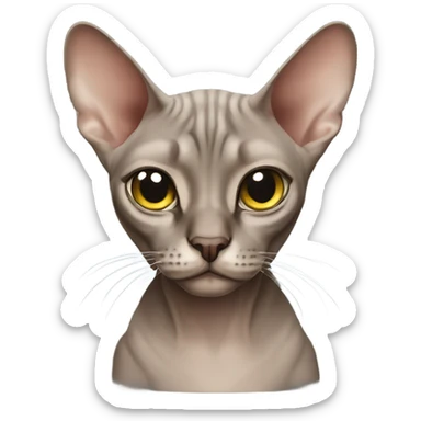 Pimp sphinx cat  sticker