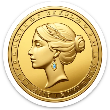Taylor Swift evermore themed coin sticker