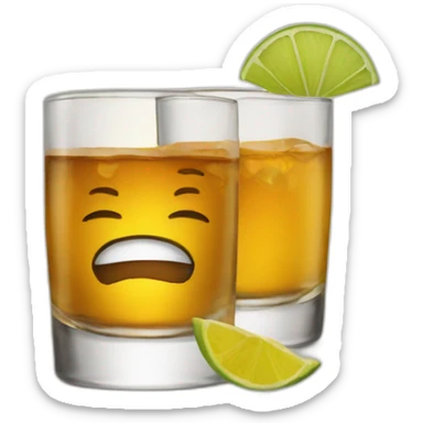 wisky col and tequila sticker